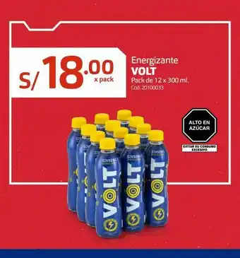 Makro Energizante volt pack de 12 x 300 ml. oferta