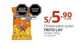 Makro Chizitos sabor queso frito lay unidad x 190 g. oferta
