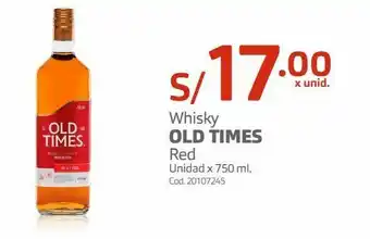 Makro Whisky old times red unidad x 750 ml. oferta