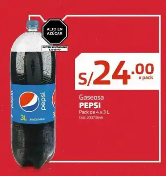 Makro Gaseosa pepsi pack de 4 x 3 l oferta