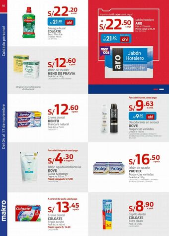 Makro Jabón aro oferta