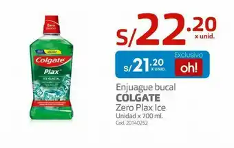Makro Enjuague bucal colgate zero plax ice oferta