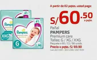 Makro Pañales pampers premium care oferta