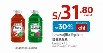 Makro Lavavajillas dkasa 4 l oferta