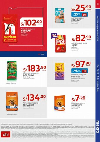 Makro Comida para perros nutrican oferta