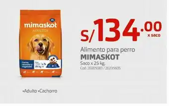 Makro Alimento para perro mimaskot saco x 25 kg oferta
