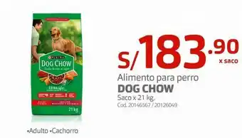 Makro Alimento para perro dog chow saco x 21 kg oferta