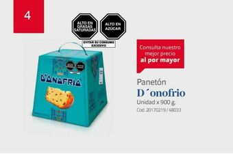 Makro Panetón d'onofrio oferta