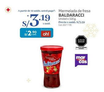 Makro Mermelada de fresa baldaracci oferta