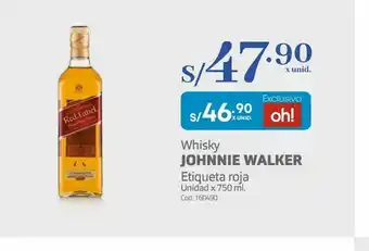 Makro Whisky escocés johnnie walker oferta