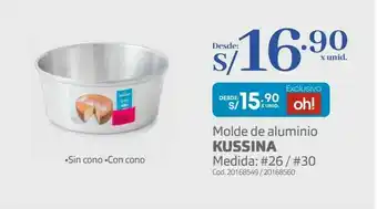 Makro Molde de aluminio kussina oferta