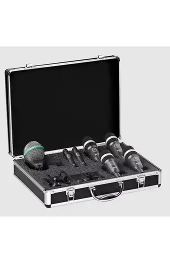 Tiendas EFE Juego de micrófonos akg drum set concert 1 oferta