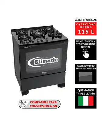 Tiendas EFE Cocina a gas boreale 5h plus- klimatic oferta