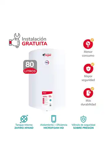 Tiendas EFE Terma eléctrica 80lt bryant zafiro oferta