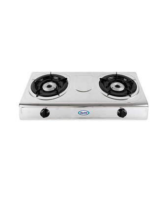 Tiendas EFE Cocina de mesa a gas 2h acero inox ilumi oferta