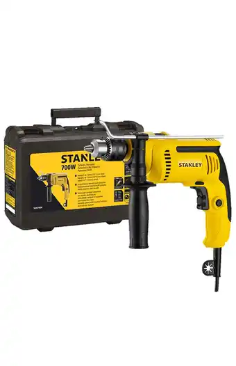 Tiendas EFE Taladro percutor prof sdh700k stanley 1/2"; 700w + maleta oferta