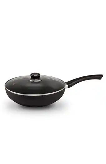 Tiendas EFE Sartén wok antiadherente record c/tapa de vidrio n° 26 2 mm oferta