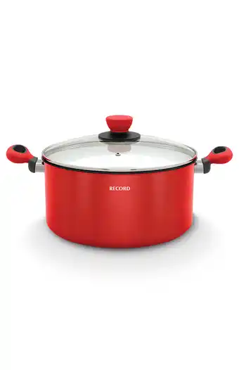 Tiendas EFE Olla record amore c/tapa de vidrio n° 26 - rojo oferta
