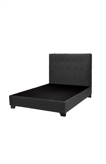 Tiendas EFE Cama falotih ariel 1.5 plz - negro oferta