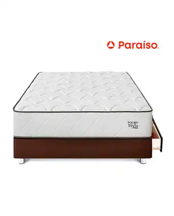 Tiendas EFE Cama poc style c/c 1.5 plz almohada + protector cho oferta
