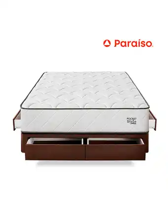 Tiendas EFE Cama poc style c/c ks almohada + protector cho oferta