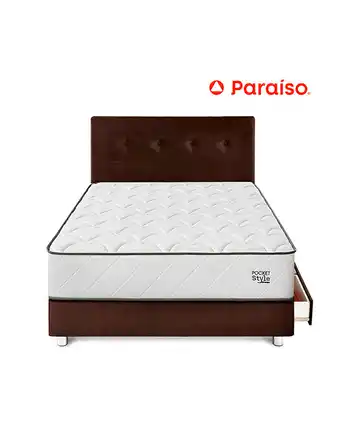 Tiendas EFE Dormitorio poc style c/c 1.5 plz almohada + protector cho oferta