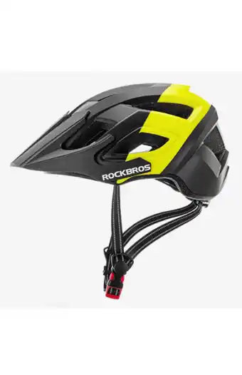 Tiendas EFE Casco rockbros - negro con amarillo oferta