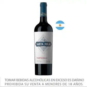 Tottus Vino tinto tempranillo - argentina oferta