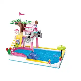 Tottus Set de bloques casa con piscina 302pzs oferta