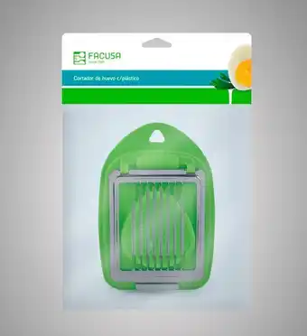 Tottus Cortador de huevo con base plast verde oferta