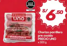 Hiperbodega Precio Uno Chorizo parrillero pre cocido PRECIO UNO x 300 g oferta