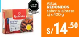 Plaza Vea Alitas REDONDOS sabor a la brasa cj x 400 g oferta