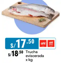Plaza Vea Trucha eviscerada x kg oferta