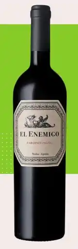 Tottus Vino Cabernet Franc El Enemigo 750mL oferta