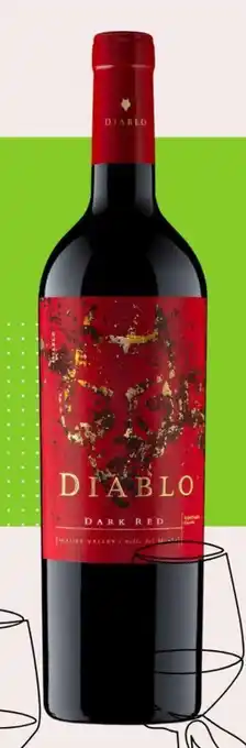 Tottus Vino tinto Dark Red Casillero del Diablo de 750ml oferta