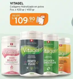Mifarma VITAGEL Colágeno Hidrolizado en polvo Fco. x 420 gr/ 450 gr oferta