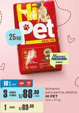 Makro Alimento para perros adultos HI PET Saco x 25kg oferta