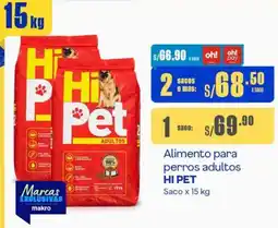 Makro Alimento para perros adultos HI PET Saco x 15skg oferta