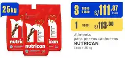 Makro Alimento para perros cachorros NUTRICAN Saco x 25 kg oferta