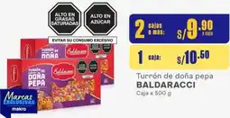 Makro Turrón de doña pepa BALDARACCI Caja x 500g oferta