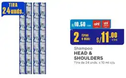 Makro Shampoo HEAD & SHOULDERS Tira de 24 unds. x 10ml oferta