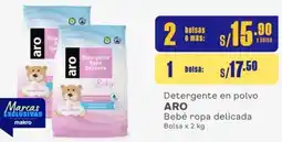 Makro Detergente en polvo ARO Bebé ropa delicada Bolsa x 2kg oferta
