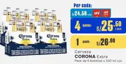 Makro Cerveza CORONA Extra Pack de 6 botellas x 330ml oferta