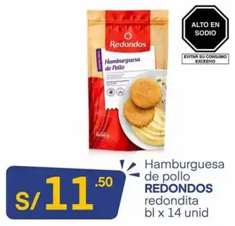 Mass Hamburguesa de pollo Redondos oferta