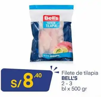 Mass Filete de tilapia Bell's 500gr oferta