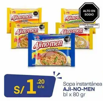 Mass Sopa Instantánea Aji-no-men 80gr oferta