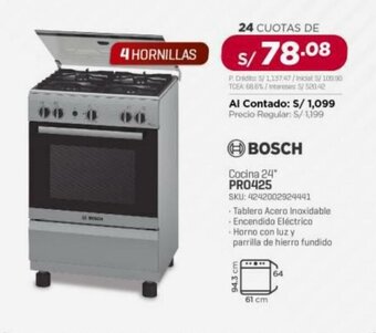 Carsa Bosch Cocina 24 Pro425 oferta