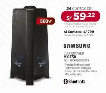 Carsa Samsung Soundtower MX-T50 oferta