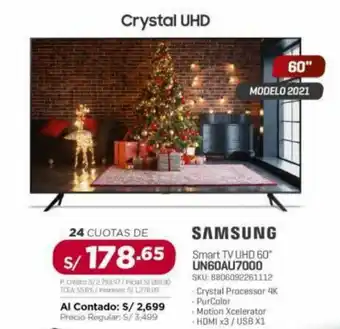 Carsa Samsung Smart TV UHD 60" oferta