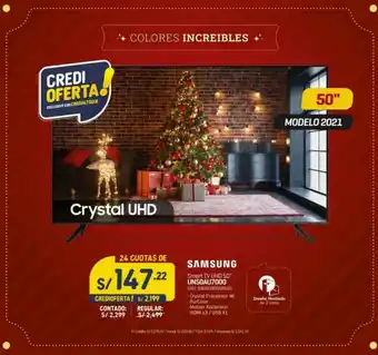 Carsa Samsung Smart TV UHD 50" oferta